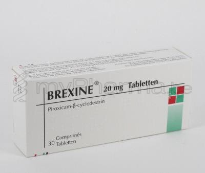 BVBA Apotheek Patrick Meysen 3990 Peer : BREXINE 20 MG 30 TABL