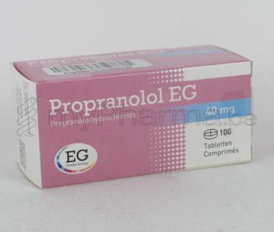 Prix propranolol 40 mg