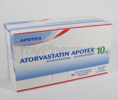 BVBA apotheek Patrick Meysen 3990 Peer : Welkom > ATORVASTATIN APOTEX ...