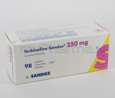 BVBA Apotheek Patrick Meysen 3990 Peer : TERBINAFINE SANDOZ 250 MG 98 TABL