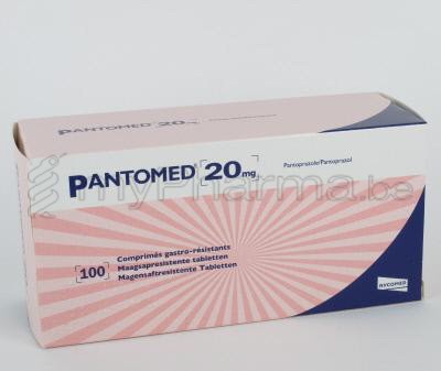 BVBA apotheek Patrick Meysen 3990 Peer : PANTOMED 20 MG 100 TABL