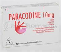 BVBA Apotheek Patrick Meysen 3990 Peer PARACODINE 10 MG 20 TABL   250x167x0123828 