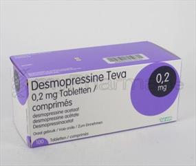 Pharmacie Meysen SPRL 3990 Peer : Home > DESMOPRESSINE TEVA 0,2 MG 100 COMP